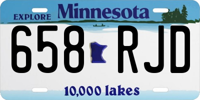 MN license plate 658RJD