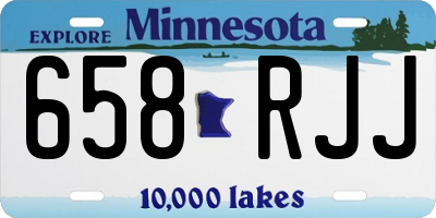 MN license plate 658RJJ
