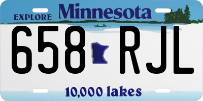 MN license plate 658RJL