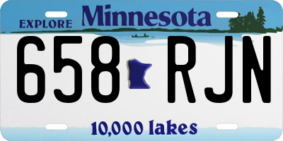 MN license plate 658RJN