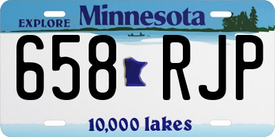 MN license plate 658RJP