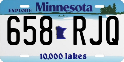 MN license plate 658RJQ