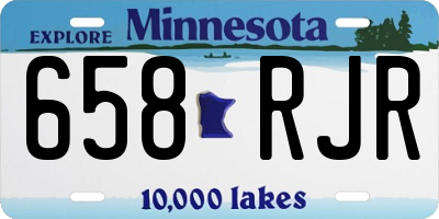 MN license plate 658RJR