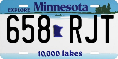 MN license plate 658RJT