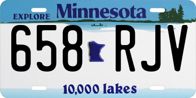 MN license plate 658RJV