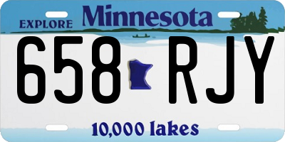 MN license plate 658RJY