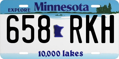MN license plate 658RKH