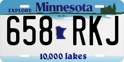 MN license plate 658RKJ