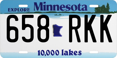 MN license plate 658RKK