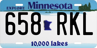 MN license plate 658RKL