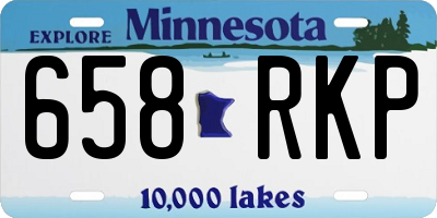 MN license plate 658RKP