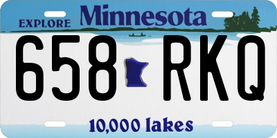 MN license plate 658RKQ