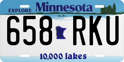 MN license plate 658RKU