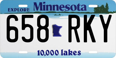 MN license plate 658RKY
