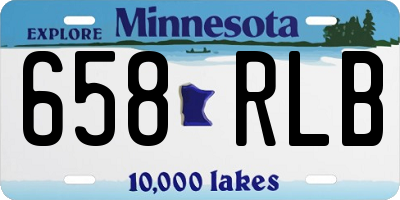 MN license plate 658RLB