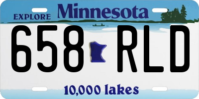 MN license plate 658RLD