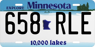 MN license plate 658RLE