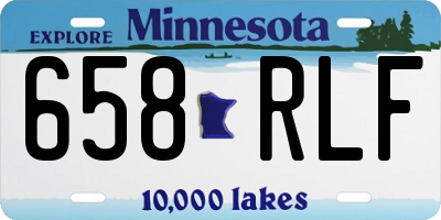 MN license plate 658RLF