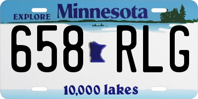 MN license plate 658RLG