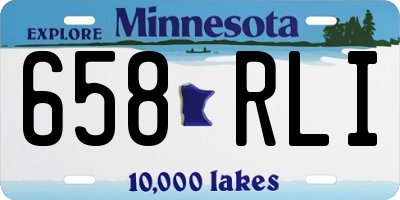 MN license plate 658RLI