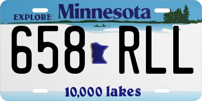 MN license plate 658RLL