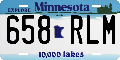 MN license plate 658RLM
