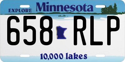 MN license plate 658RLP