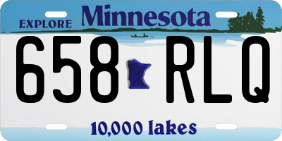 MN license plate 658RLQ