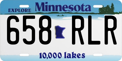 MN license plate 658RLR