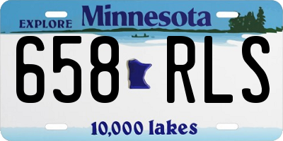 MN license plate 658RLS