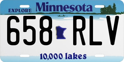 MN license plate 658RLV