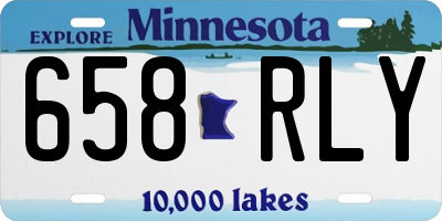 MN license plate 658RLY