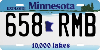 MN license plate 658RMB