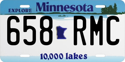 MN license plate 658RMC