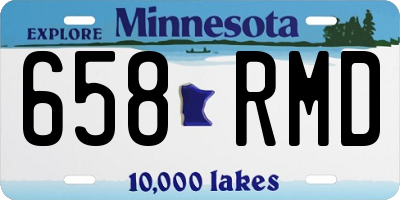 MN license plate 658RMD