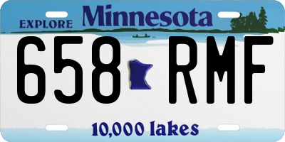 MN license plate 658RMF