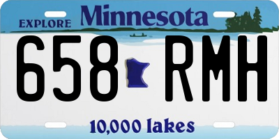 MN license plate 658RMH