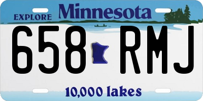 MN license plate 658RMJ