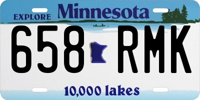 MN license plate 658RMK