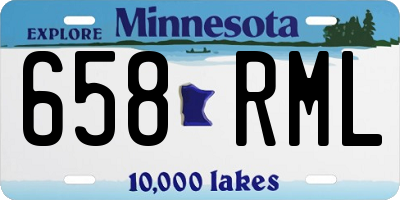 MN license plate 658RML