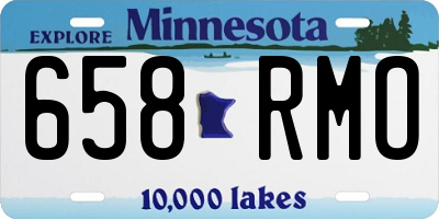 MN license plate 658RMO