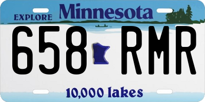 MN license plate 658RMR