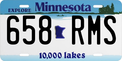 MN license plate 658RMS