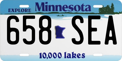 MN license plate 658SEA
