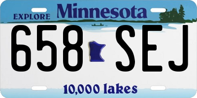 MN license plate 658SEJ