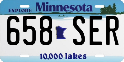 MN license plate 658SER