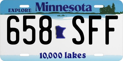 MN license plate 658SFF