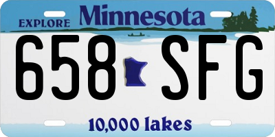 MN license plate 658SFG