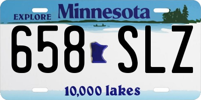 MN license plate 658SLZ