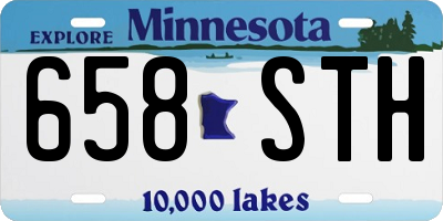 MN license plate 658STH